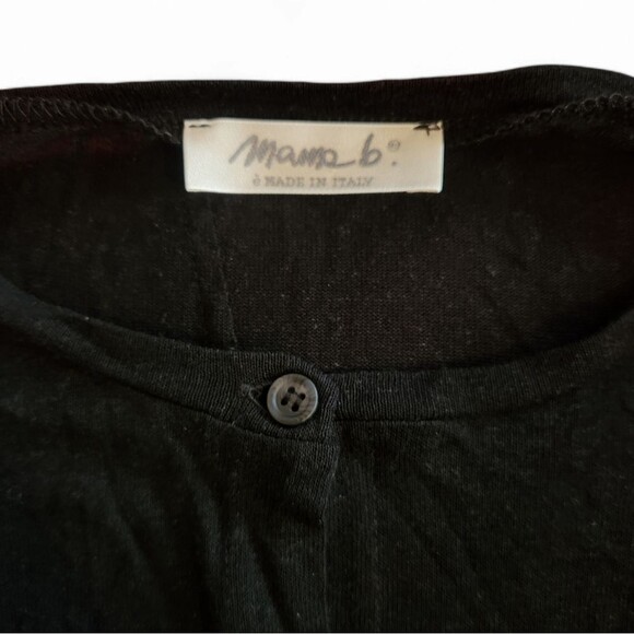 Mama B Italian Cielo lr cardigan linen viscose blend oversized cropped S - Picture 3 of 7